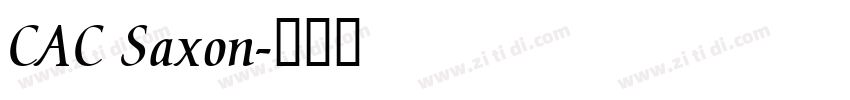 CAC Saxon字体转换